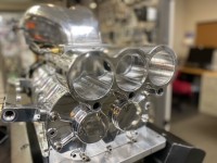 ALKYDIGGER - Billet 3 Gauge Pod Mounts to 3 Bolts Rear of Blower  2-5/8" Gauges   PODS